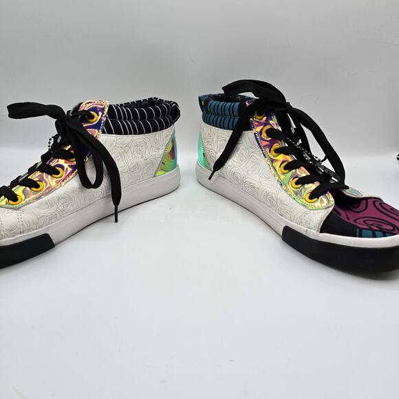 Disney Nightmare Before Christmas Jack & Sally holographic high top shoe women 9 - Picture 8 of 12